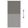 vidaXL Estor Enrollable Opaco gris 85x175 cm Tela Ancho 80,7 cm