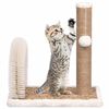 vidaXL &Aacute;rbol para gatos con cepillo de aseo y poste rascador