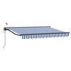 vidaXL Toldo Retr&aacute;ctil El&eacute;ctrico Azul, Blanco, Antracita 3 x 2,5 m