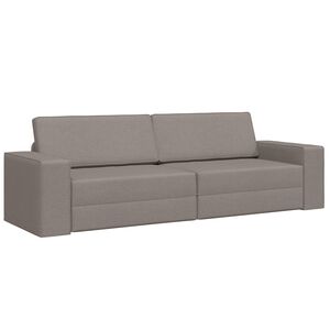 vidaXL Sof&aacute; cama Taup&eacute; 245 x 78 x 77 cm tela