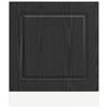 vidaXL Mueble de Cocina Kalmar Roble Negro 60 x 1,5 x 67 cm