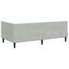 vidaXL Estructura de cama en esquina Gris Claro 90 cm x 190 cm