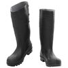 vidaXL Botas de agua negro n&uacute;mero 38 PVC