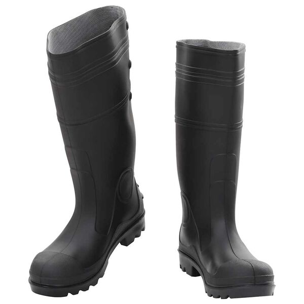 vidaXL Botas de agua negro n&uacute;mero 38 PVC