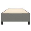 vidaXL Estructura de cama con somier tela gris oscuro 90x190 cm
