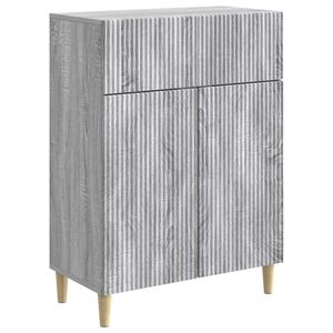 vidaXL Aparador Gris Sonoma 66 x 34,5 x 90 cm Madera de Ingenier&iacute;a