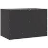 vidaXL Muebles para TV 2 unidades acero negro 67x39x44 cm