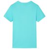 Camiseta infantil de manga corta color aguamarina 104