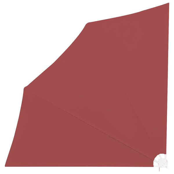 vidaXL Toldo lateral plegable de balc&oacute;n color terracota 140x140 cm