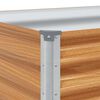 vidaXL Arriate elevado Marr&oacute;n Claro 290 x 50 x 68 cm Acero Galvanizado