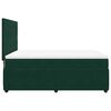 vidaXL Cama box spring con colch&oacute;n terciopelo verde oscuro 140x200 cm