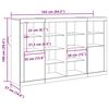 vidaXL Aparador LED Madera vieja 163 x 37 x 100 cm