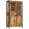 vidaXL Aparador de madera maciza de mango sin tratar 100x40x175 cm