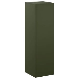 vidaXL Soporte de plantas Verde oliva 30 x 30 x 100 cm Acero oxidado