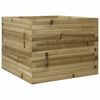 vidaXL Jardinera de madera de pino impregnada 60x60x46 cm