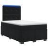 vidaXL Cama box spring con colch&oacute;n Negro 120 x 190 cm Terciopelo