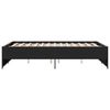 vidaXL Estructura de cama madera de ingenier&iacute;a y metal negro 120x200cm