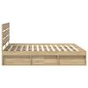 vidaXL Estructura de cama Sonoma 180 x 200 cm Madera de pino macizo