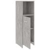 vidaXL Juego muebles de ba&ntilde;o 4 piezas madera ingenier&iacute;a gris hormig&oacute;n