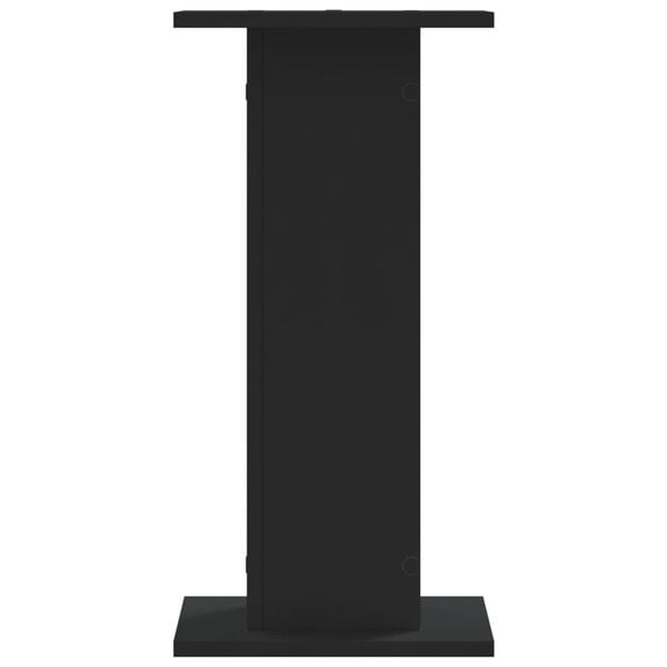 vidaXL Soportes altavoces 2 uds madera ingeniería negro 30x30x60 cm