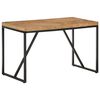 vidaXL Mesa de comedor madera maciza de acacia y mango 120x60x76 cm