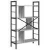 vidaXL Estante de libros Gris Sonoma 75 x 30 x 123,5 cm