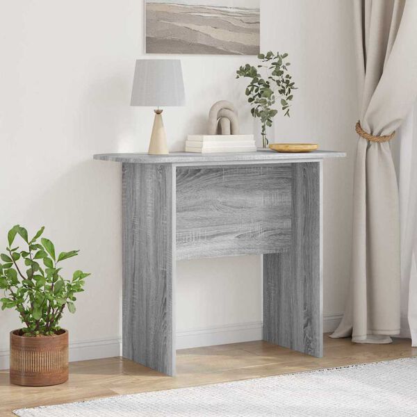 vidaXL Mesa Consola Gris Sonoma 93 x 40 x 75 cm Madera de ingenier&iacute;a