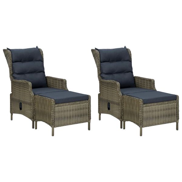 vidaXL Juego de comedor para jard&iacute;n de 5 piezas marr&oacute;n