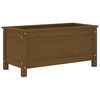 vidaXL Jardinera madera maciza de pino marr&oacute;n miel 82,5x40x39 cm