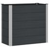 vidaXL Arriate elevado Negro 100 x 50 x 91 cm WPC y Aluminio