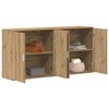 vidaXL Aparador 2 pcs Roble artesanal 79 x 38 x 80 cm