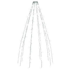 vidaXL Red de luces de &aacute;rbol de Navidad 150 LEDs blanco fr&iacute;o 150 cm
