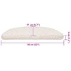 vidaXL Alfombrillas para escaleras 20 unidades 56x17x3 cm Blanco Semicircular