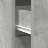 vidaXL Aparador con cajón gris hormigón 80x34x76 cm madera ingeniería