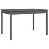 vidaXL Juego de comedor de jardín 4 piezas madera maciza pino gris