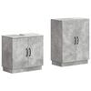 vidaXL Juego de gabinete de ba&ntilde;o de 2 piezas HOORN Gris Hormig&oacute;n