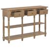 vidaXL Mesa consola de MDF 120x30x76 cm