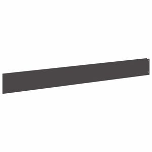 vidaXL Borde de C&eacute;sped 10 uds. 100 x 12 cm Acero Negro