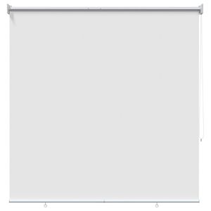 vidaXL Persiana enrollable exterior con protecci&oacute;n UV Blanco Poli&eacute;ster