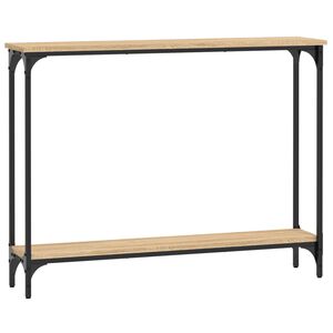 vidaXL Mesa consola madera de ingenier&iacute;a roble Sonoma 100x22,5x75 cm