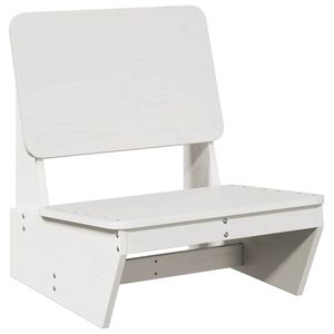 vidaXL Silla de jard&iacute;n madera maciza de pino blanco 60x64x70,5 cm