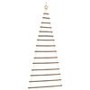 vidaXL &Aacute;rbol de Navidad colgante con estrella en la punta, 100 x 210 cm, rama natural