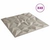 vidaXL Paneles de pared 48 uds XPS amatista Beton 50x50 cm 12 m²