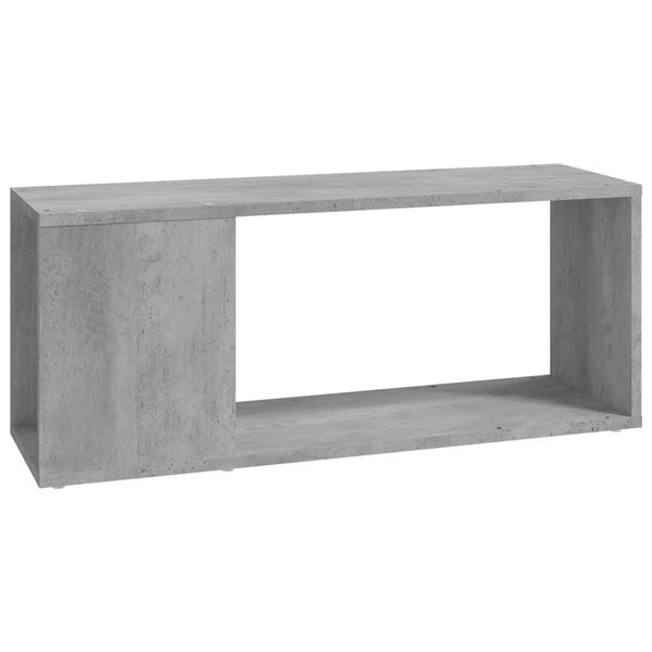 vidaXL Mueble para TV madera contrachapada gris hormig&oacute;n 80x24x32 cm
