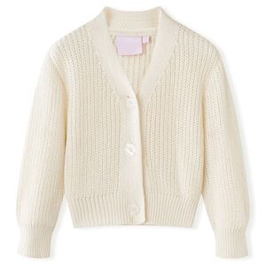 C&aacute;rdigan de punto infantil blanco nieve 116