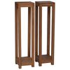 vidaXL Soporte de plantas 2 uds. Natural 25 x 25 x 100 cm
