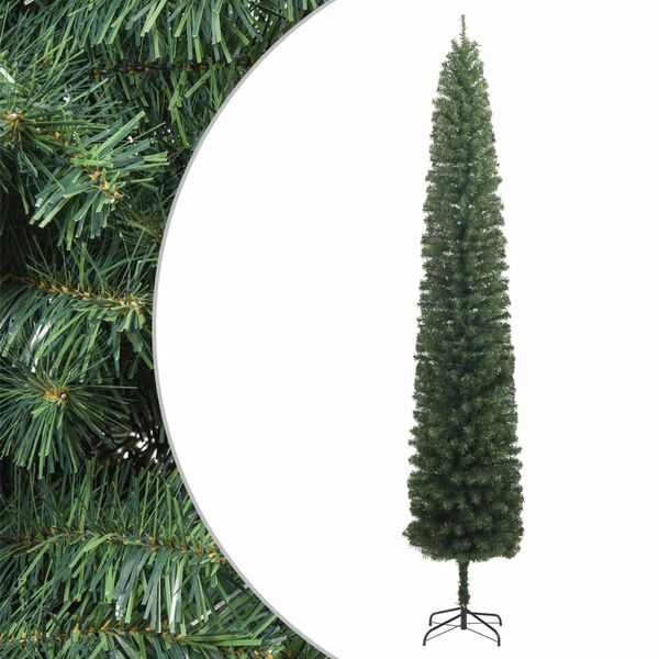 vidaXL &Aacute;rbol de Navidad estrecho con soporte PVC 300 cm
