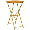 vidaXL Mesa de Bistr&oacute; Mostaza &Oslash; 50 x 71 cm