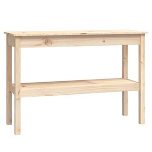 vidaXL Mesa consola madera maciza de pino 110x40x75 cm