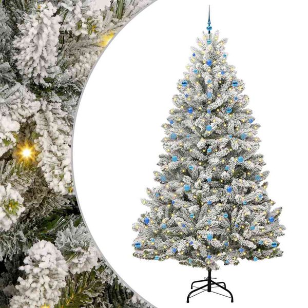 vidaXL &Aacute;rbol de Navidad artificial Verde y 270 cm PVC y Metal